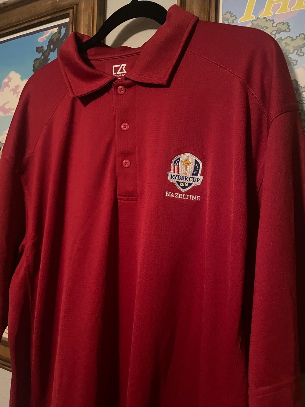 Ryder Cup 2016 Hazeltine Golf Polo Shirt Red Men’s XXL DryTec